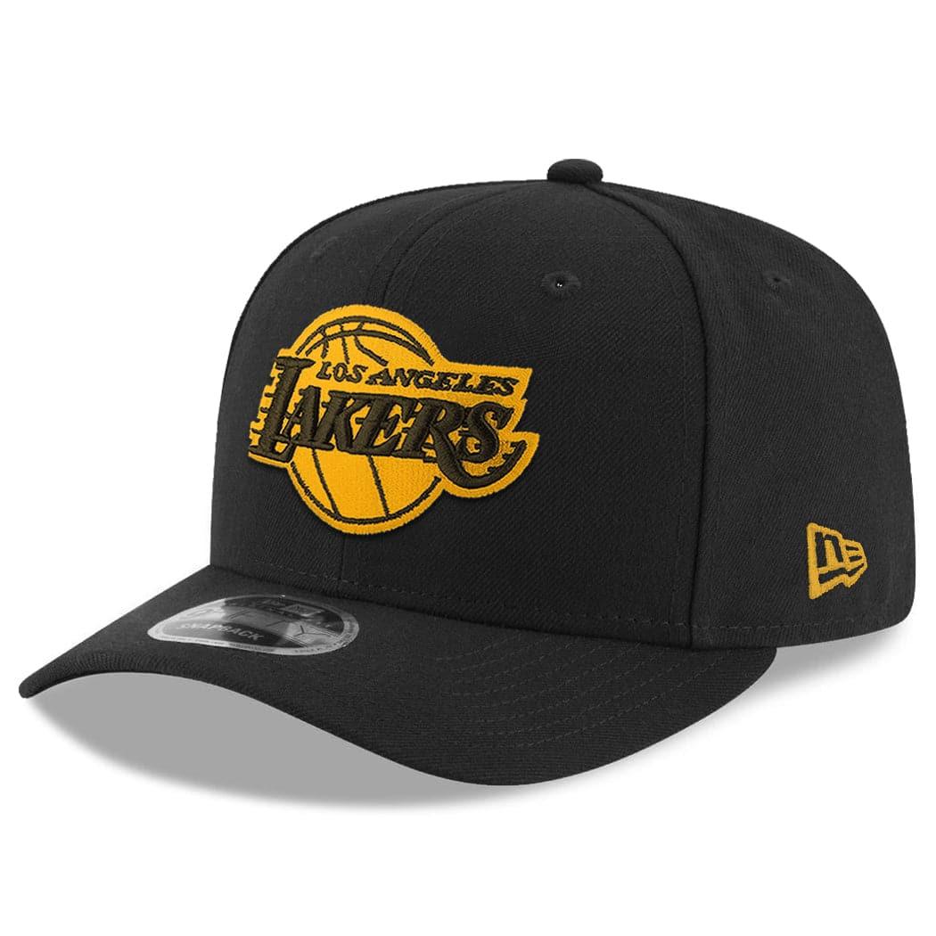 New Era Caps Los Angeles Lakers New Era NBA Amber Logo 9FIFTY OF Pre-Curved Snapback Hat - Black