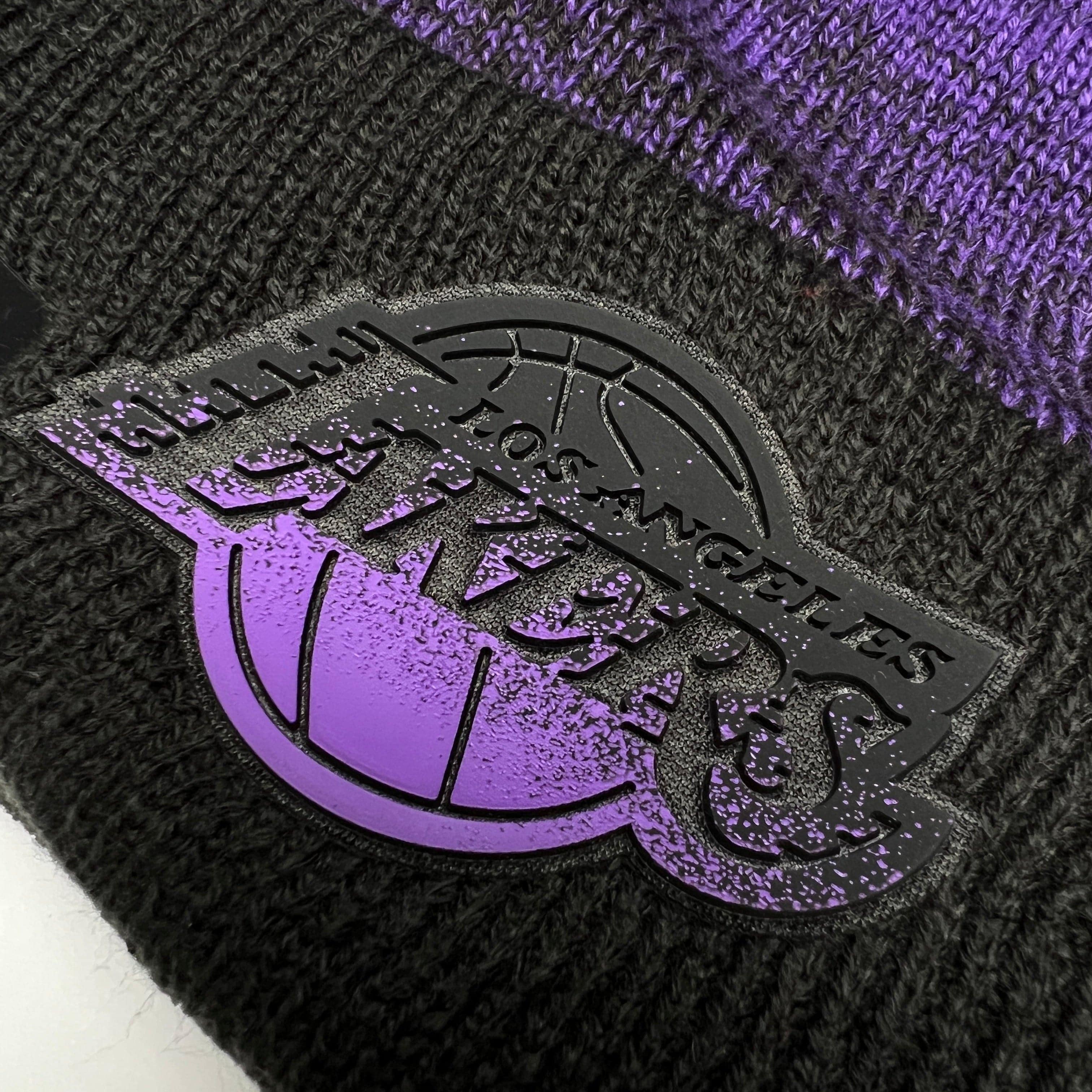 New Era Beanies Los Angeles Lakers New Era NBA Back Half Knit Beanie - Purple