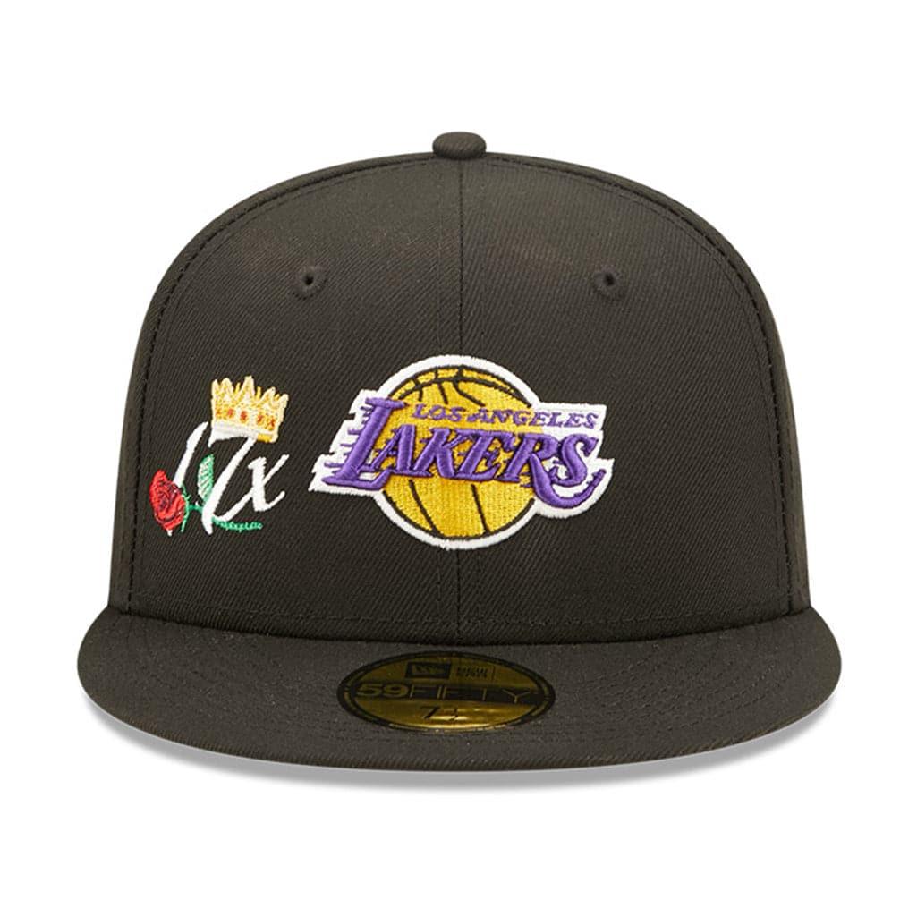 New Era Caps Los Angeles Lakers New Era NBA Crown Champs 59FIFTY Fitted Hat - Black