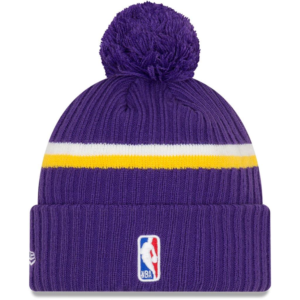 New Era Beanies Los Angeles Lakers New Era NBA Draft Night Knit Beanie w/Pin - Purple