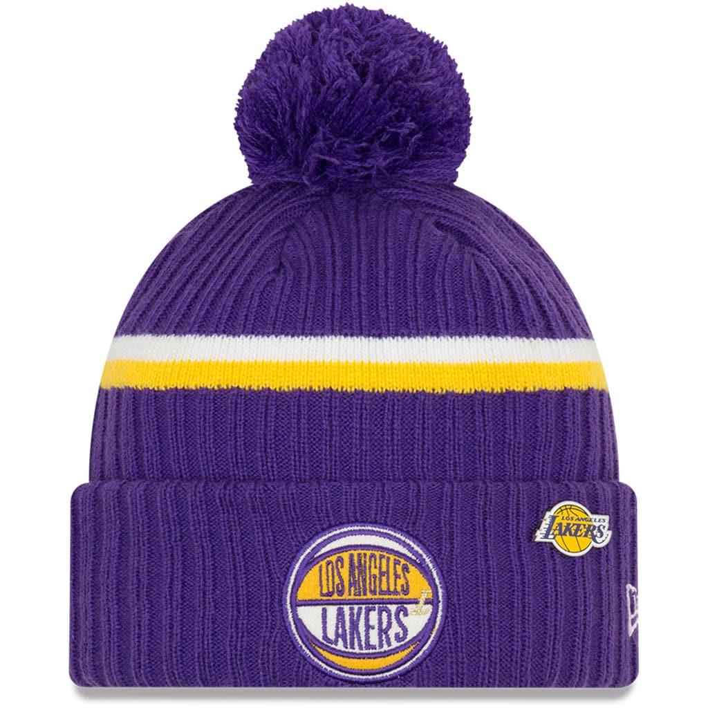New Era Beanies Los Angeles Lakers New Era NBA Draft Night Knit Beanie w/Pin - Purple