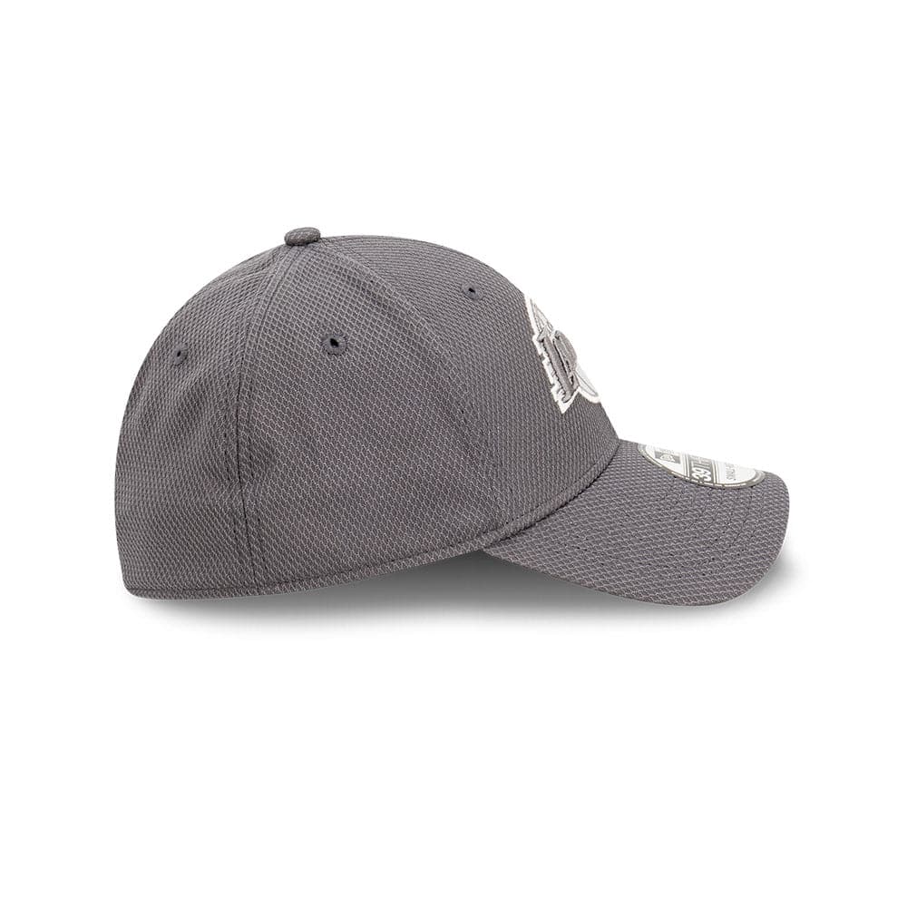 New Era Caps Los Angeles Lakers New Era NBA Graphite Diamond Era 39THIRTY Stretch Fit Hat - Grey