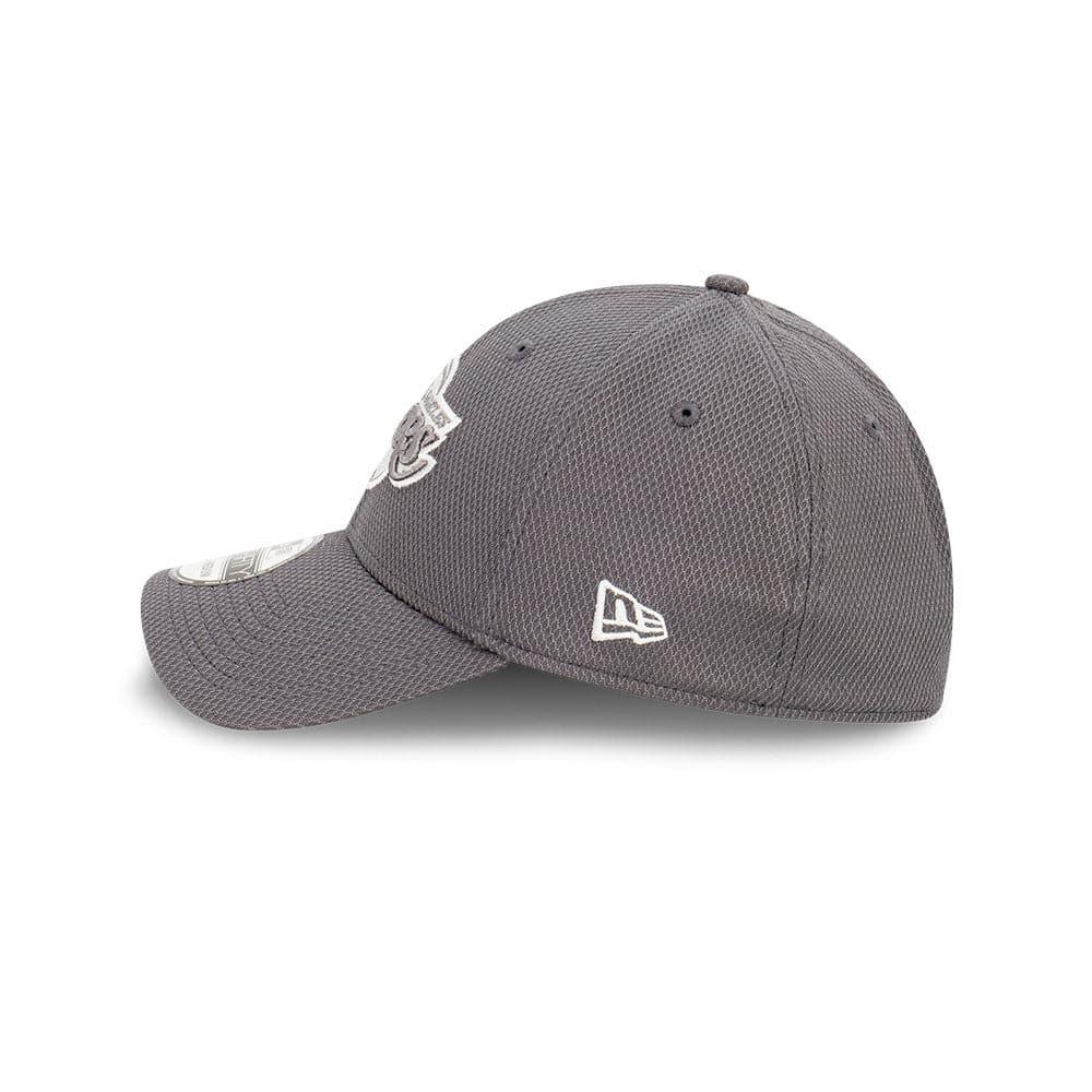 New Era Caps Los Angeles Lakers New Era NBA Graphite Diamond Era 39THIRTY Stretch Fit Hat - Grey
