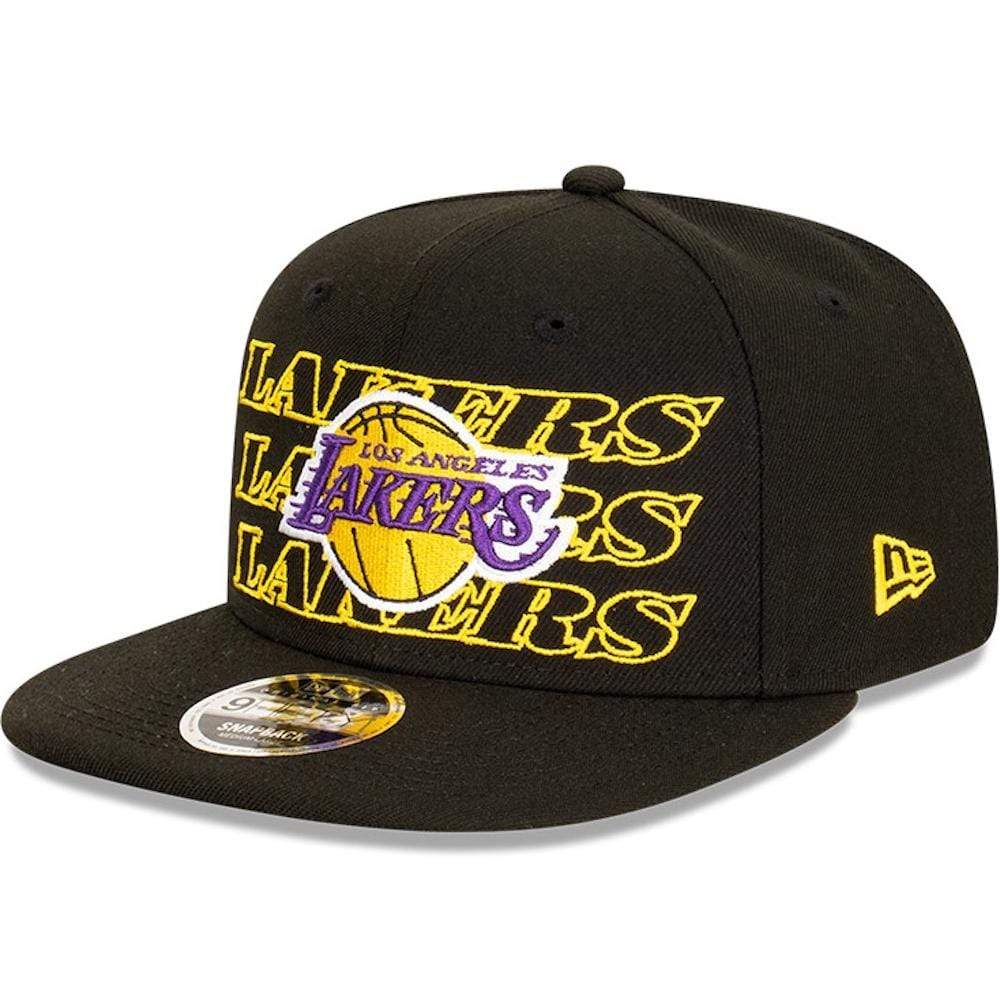 New Era Caps Los Angeles Lakers New Era NBA Neon Lights Original Fit 9FIFTY Snapback Hat - Black
