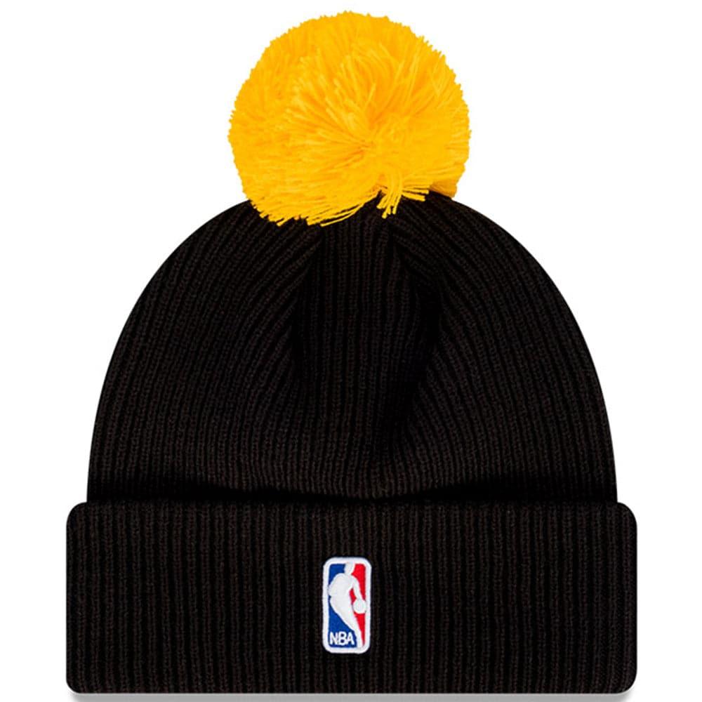 New Era Beanies Los Angeles Lakers New Era NBA Pom Script Beanie - Black