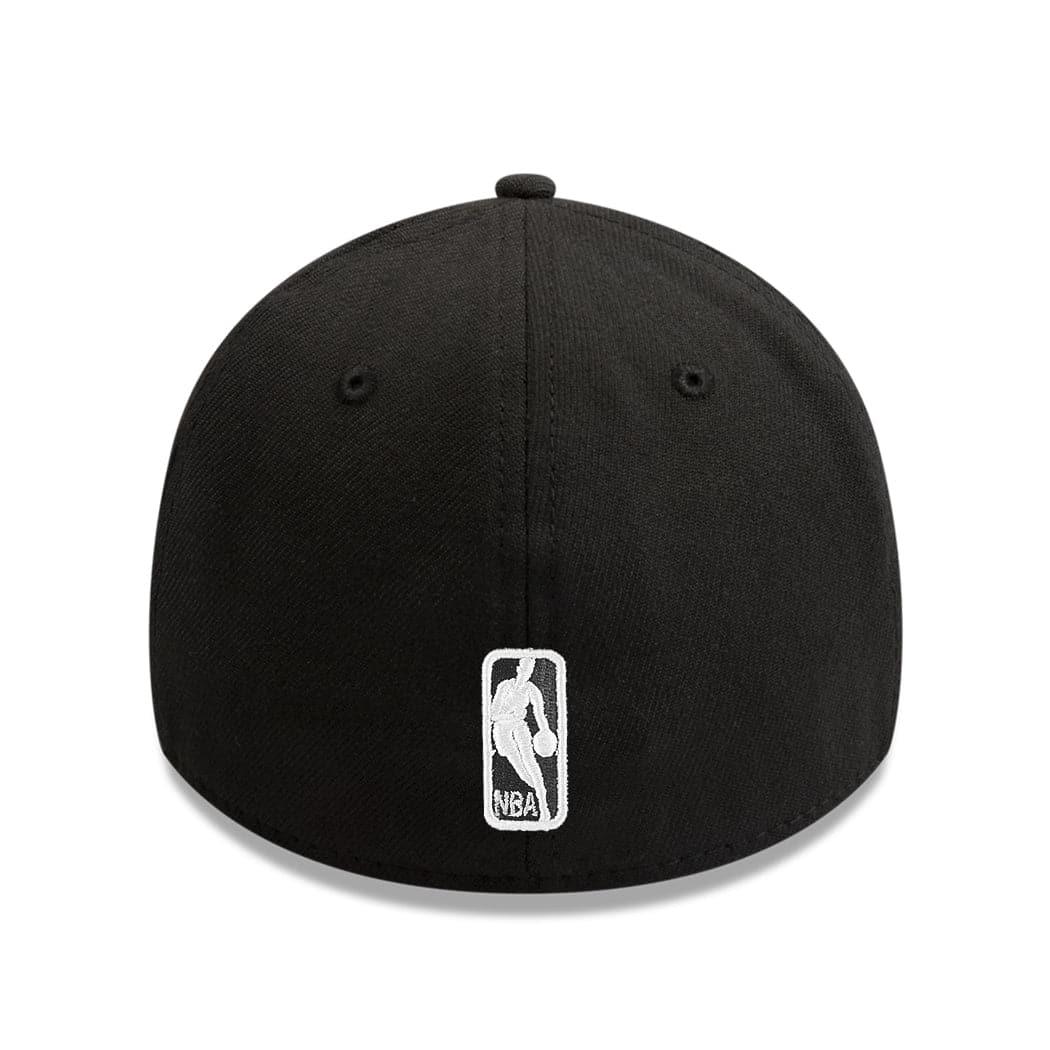 New Era Caps Los Angeles Lakers New Era NBA Team 39THIRTY Flex Fit Curve Hat - Black