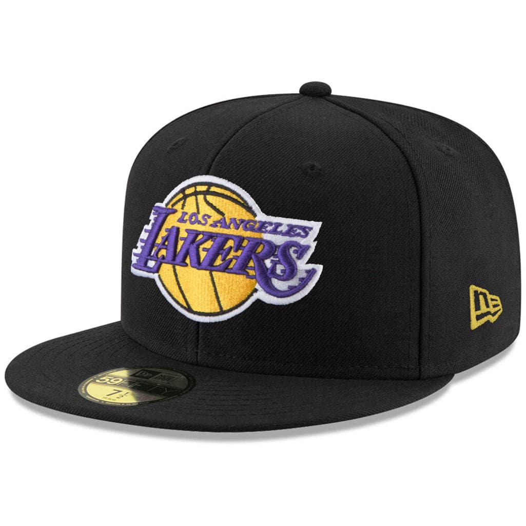 New Era Caps Los Angeles Lakers New Era NBA Team 59FIFTY Fitted Hat - Black