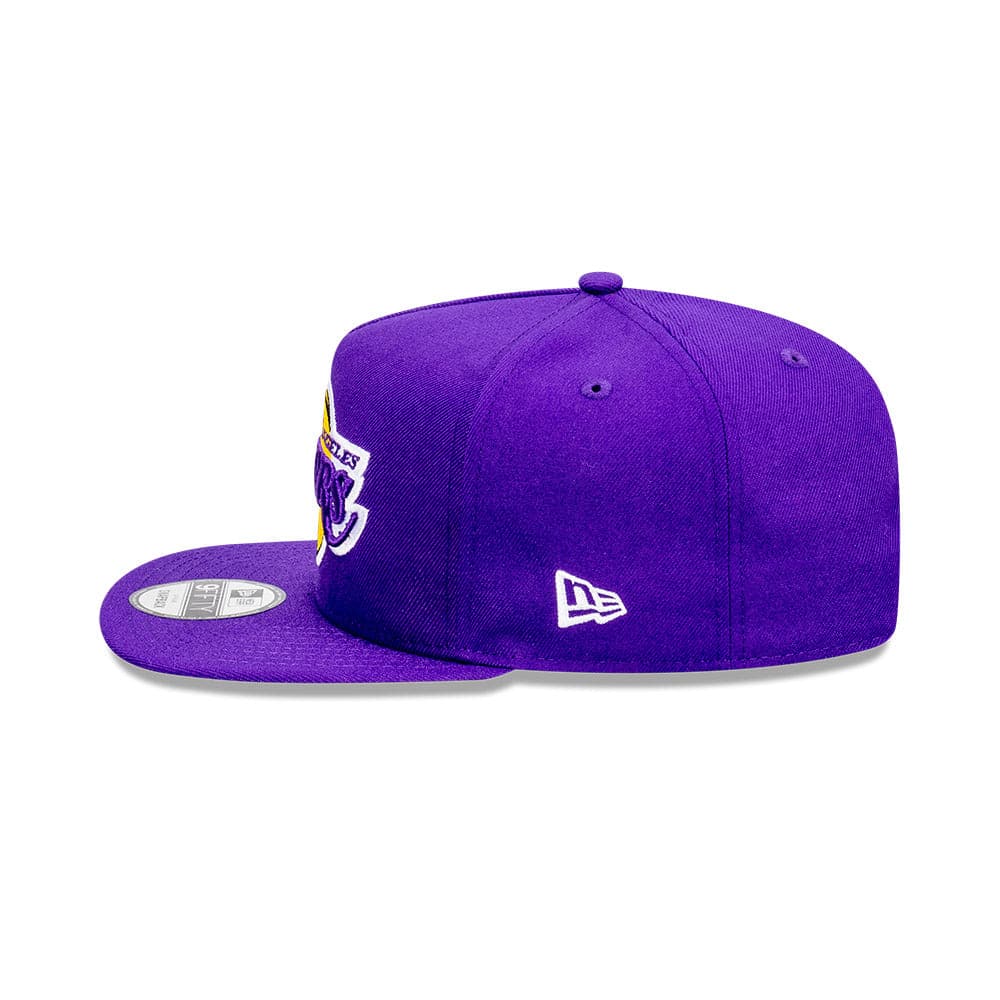 New Era Caps Los Angeles Lakers New Era NBA Team 9FIFTY A-Frame Snapback Hat - Purple