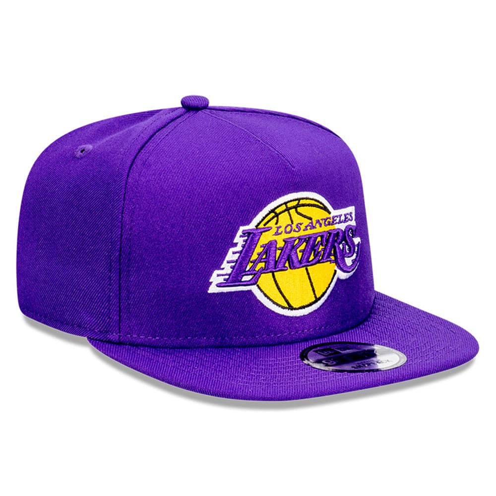 New Era Caps Los Angeles Lakers New Era NBA Team 9FIFTY A-Frame Snapback Hat - Purple