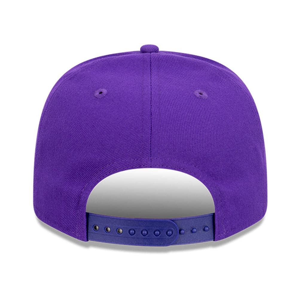 New Era Caps M/L Los Angeles Lakers New Era NBA Team Arch Pre-Curved OF 9FIFTY Snapback Hat - Purple