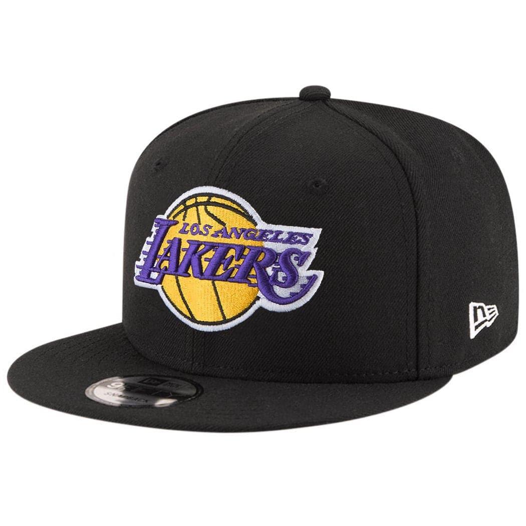 New Era Caps Los Angeles Lakers New Era NBA Team Colour 9FIFTY Snapback Hat - Black