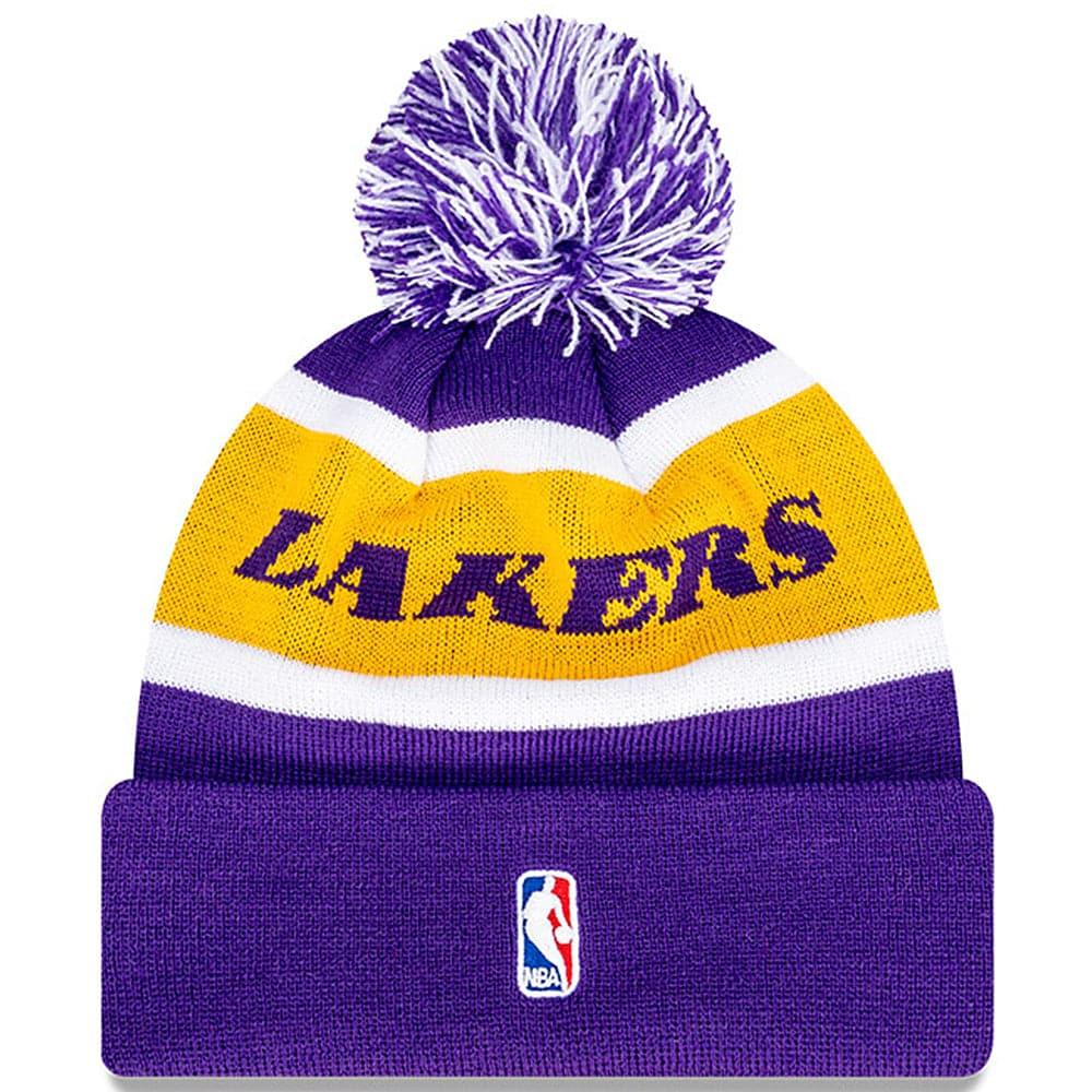 New Era Beanies Los Angeles Lakers New Era NBA Team Wordmark Knit Beanie - Purple