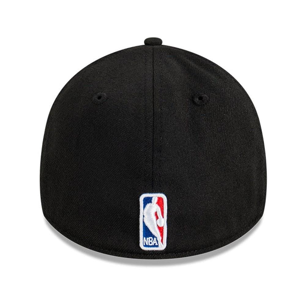New Era Caps Los Angeles Lakers New Era NBA Wordmark 39THIRTY Stretch Fit Hat - Black