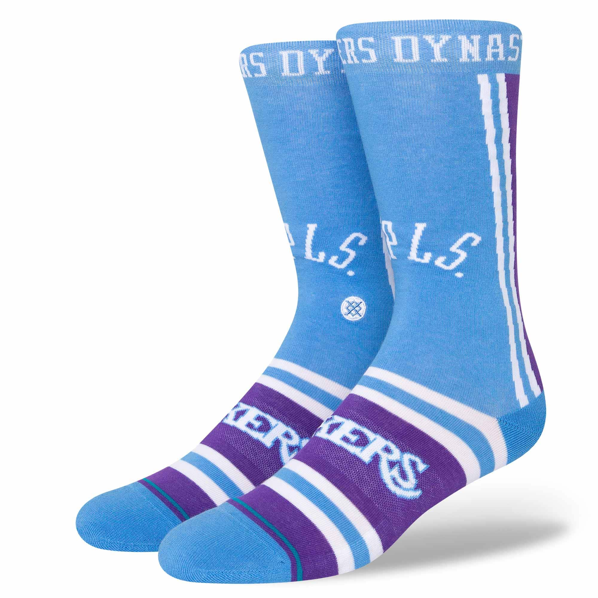 Stance Socks Large (9-12 US) Los Angeles Lakers Stance NBA 21-22 City Edition Crew Socks - Blue