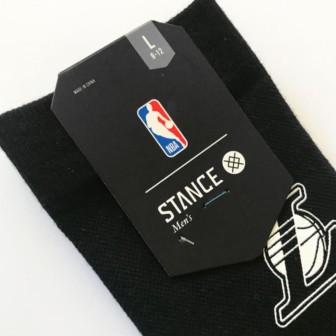 Stance Socks Los Angeles Lakers Stance NBA Baseline Crew Socks - Black/Beige