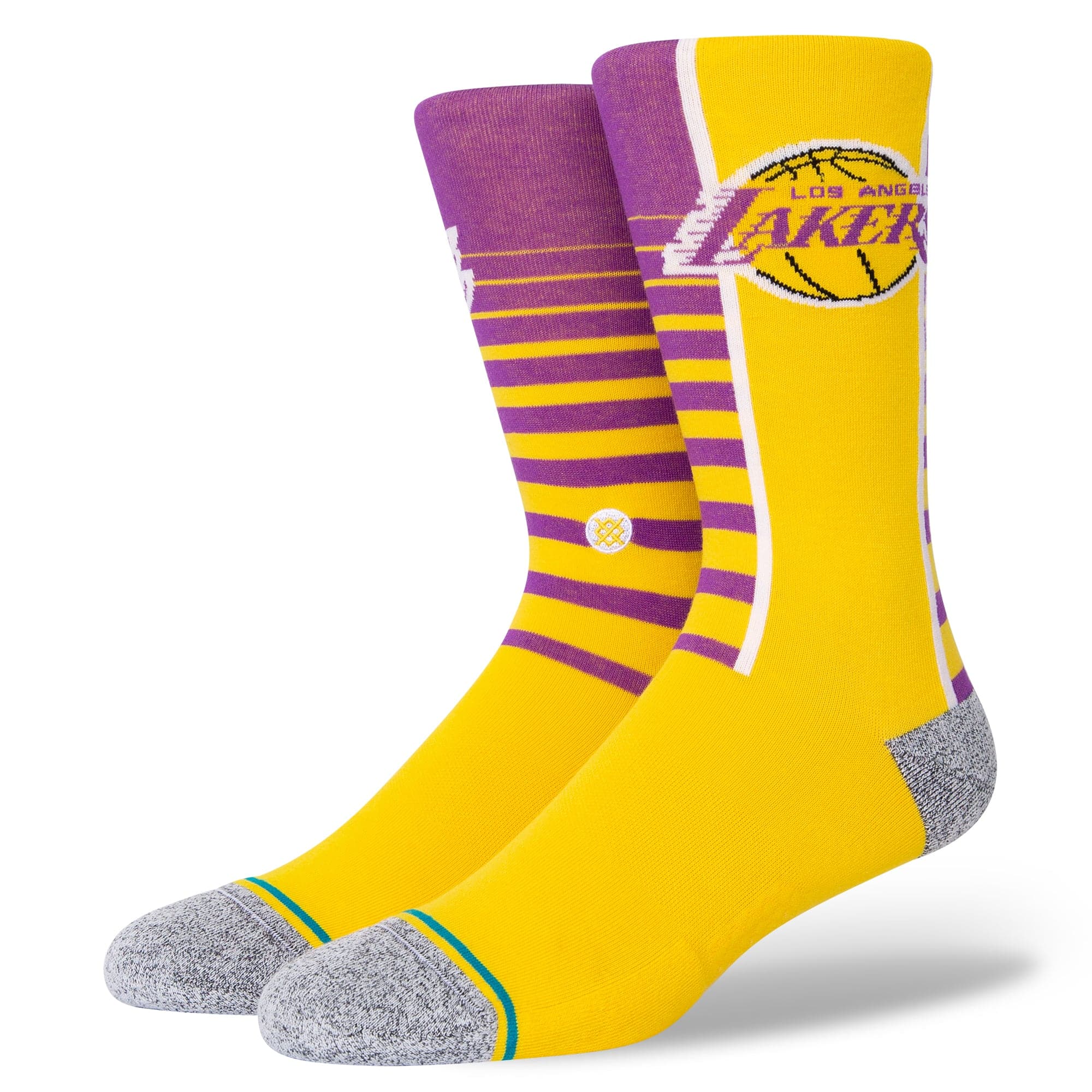 Stance Socks Los Angeles Lakers Stance NBA HWC Retro Gradient Crew Socks - Yellow