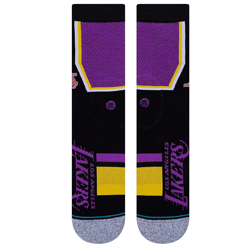 Stance Socks Los Angeles Lakers Stance NBA Shortcut 2 Crew Socks - Black