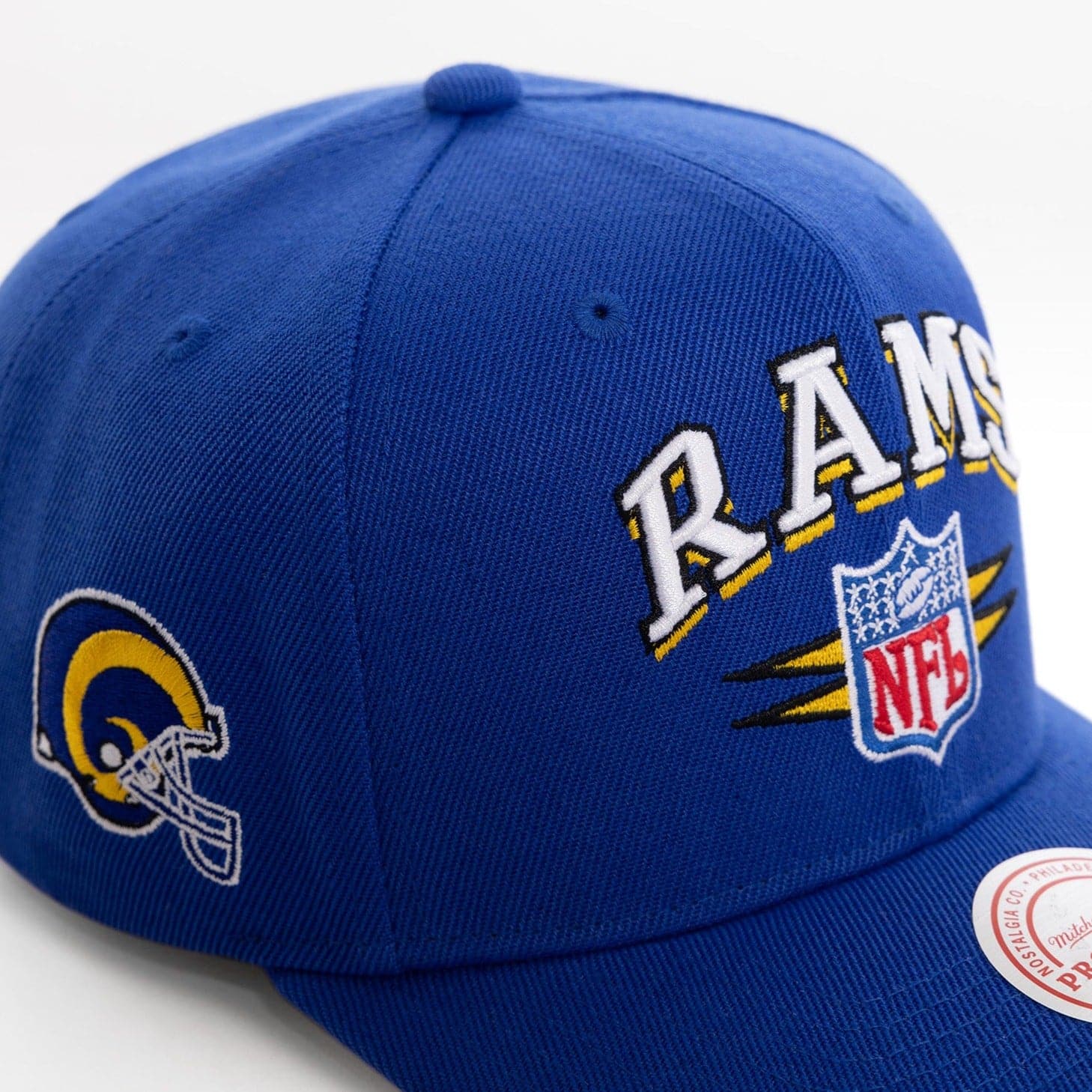 Mitchell And Ness Caps Los Angeles Rams Mitchell & Ness NFL Diamond Pro Crown Snapback Hat - Blue
