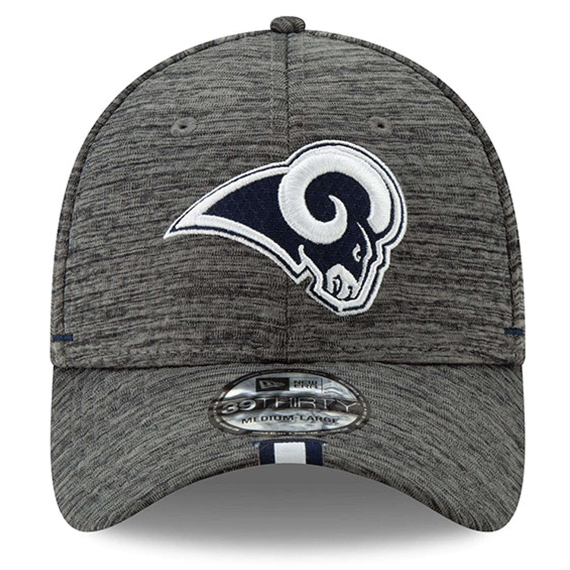New Era Caps Los Angeles Rams New Era 2019 NFL Training Camp 39THIRTY Stretch-Fit Hat - Graphite