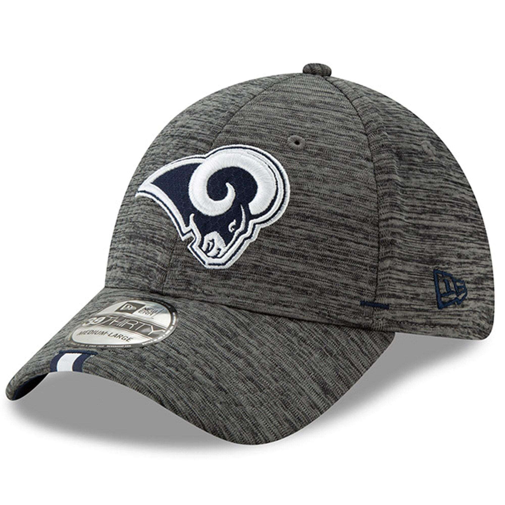 New Era Caps Los Angeles Rams New Era 2019 NFL Training Camp 39THIRTY Stretch-Fit Hat - Graphite