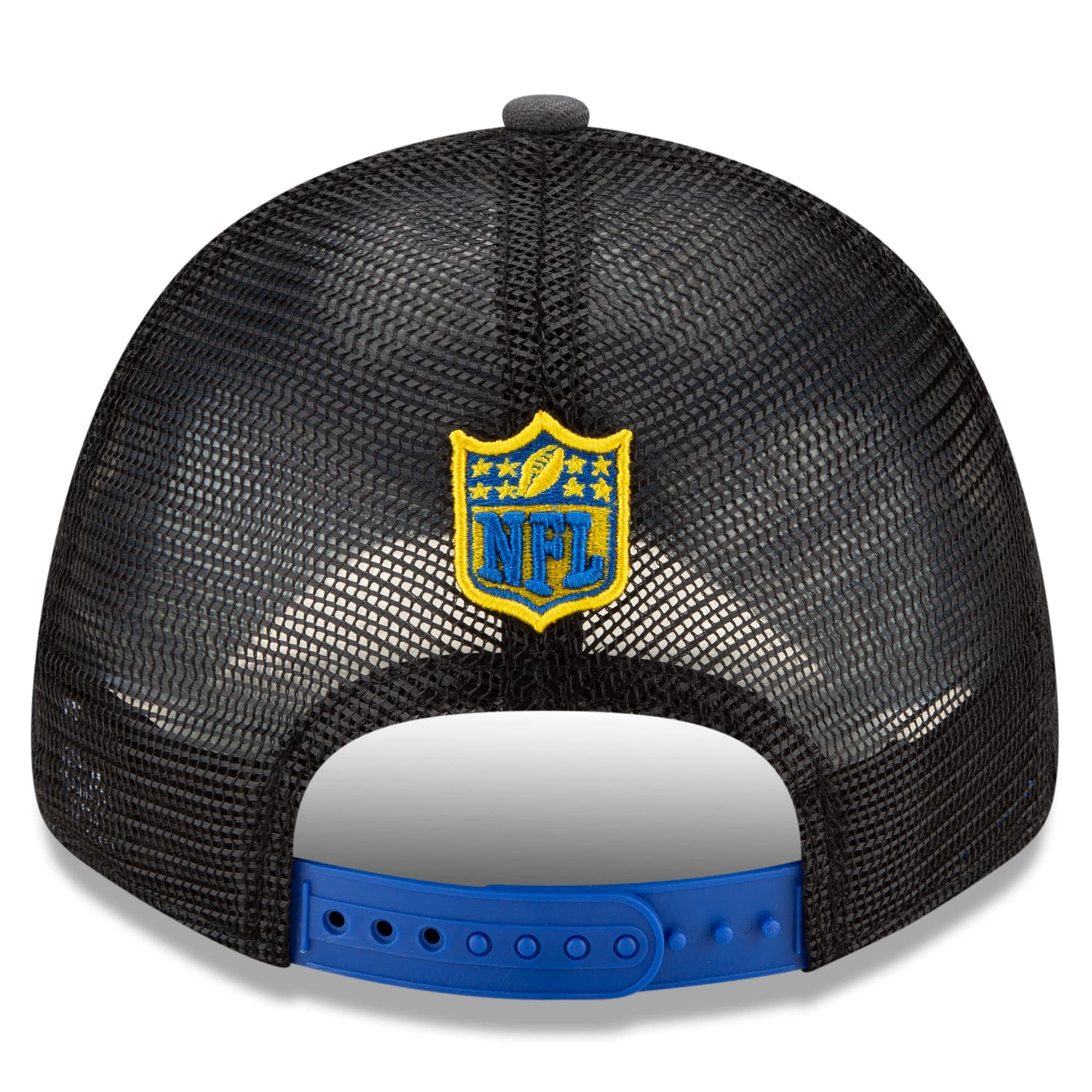 New Era Caps Los Angeles Rams New Era 2021 NFL Draft 9FORTY Snapback Curve Hat - Graphite
