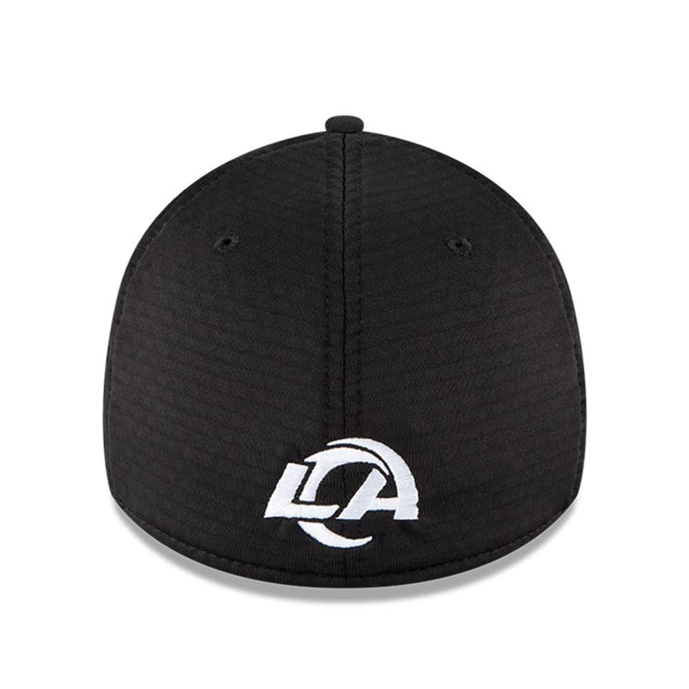 New Era Caps Los Angeles Rams New Era NFL 2020 Summer Sideline 39THIRTY Flex Fit Curve Hat - Black