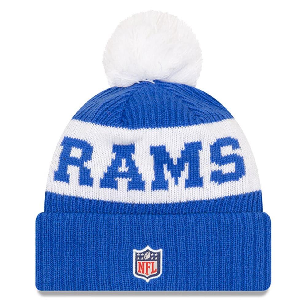 New Era Beanies Los Angeles Rams New Era NFL 2020 Team Colour Sideline Knit Beanie