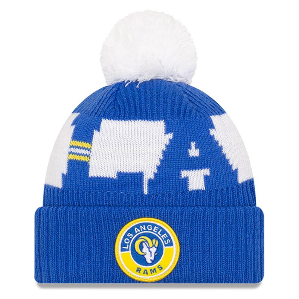 New Era Beanies Los Angeles Rams New Era NFL 2020 Team Colour Sideline Knit Beanie