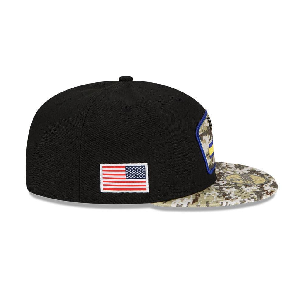 New Era Caps Los Angeles Rams New Era NFL 2021 Salute To Service 59FIFTY Fitted Hat - Black