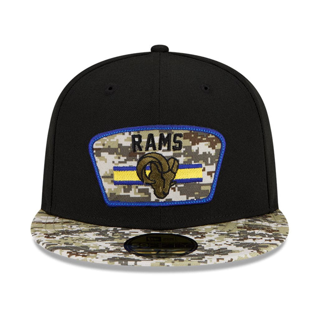 New Era Caps Los Angeles Rams New Era NFL 2021 Salute To Service 59FIFTY Fitted Hat - Black