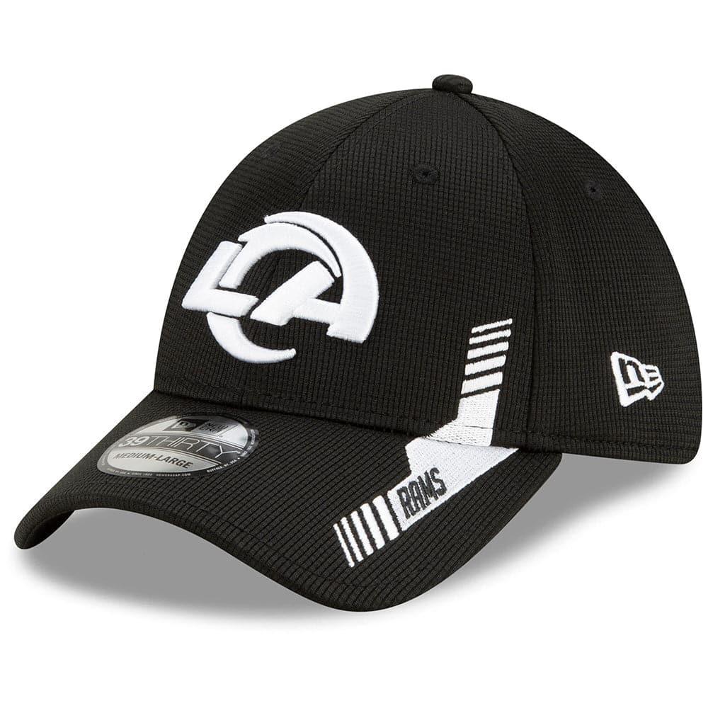 New Era Caps Los Angeles Rams New Era NFL 2021 Sideline Home 39THIRTY Flex Fit Hat - Black