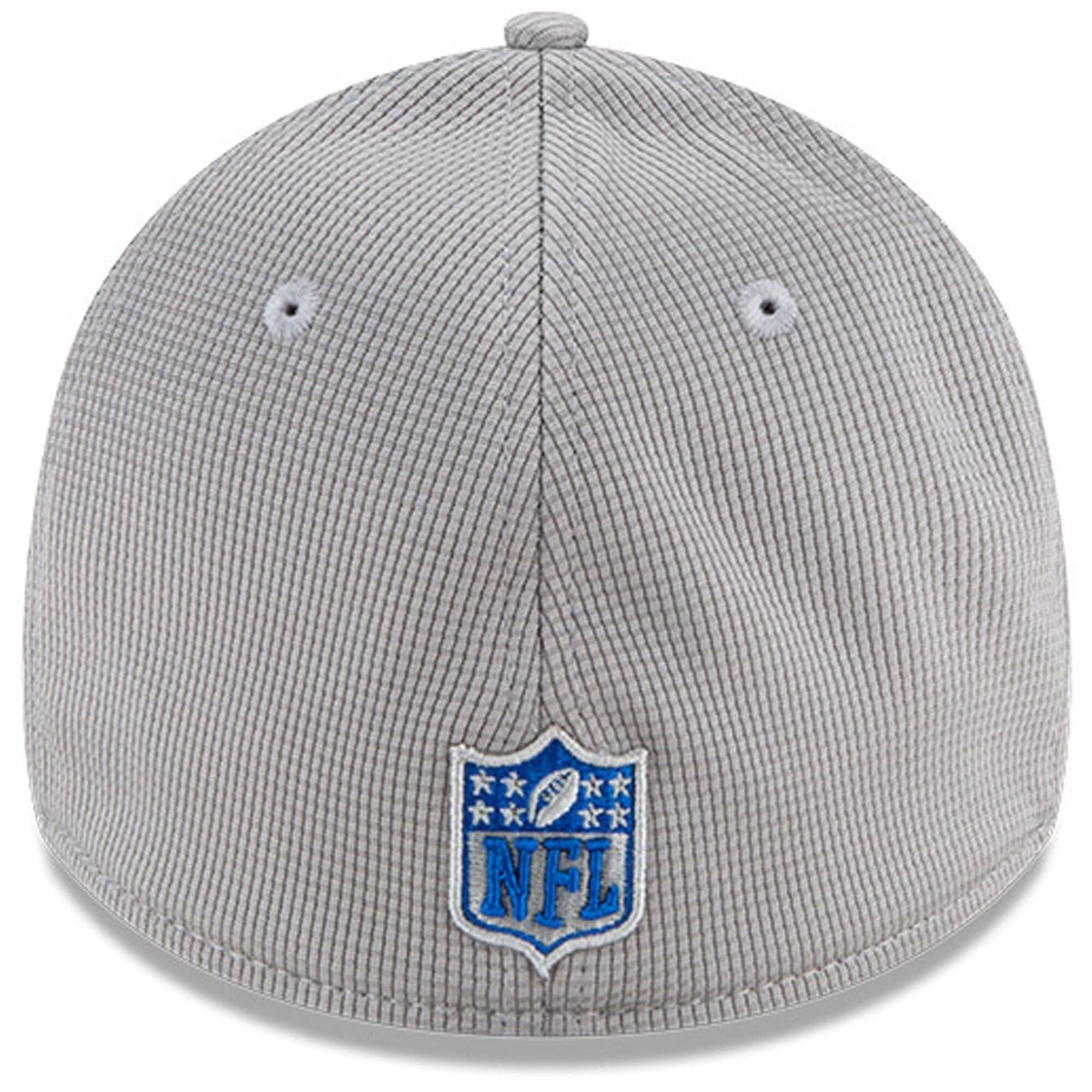 New Era Caps Los Angeles Rams New Era NFL 2021 Sideline Home 39THIRTY Flex Fit Hat - Grey