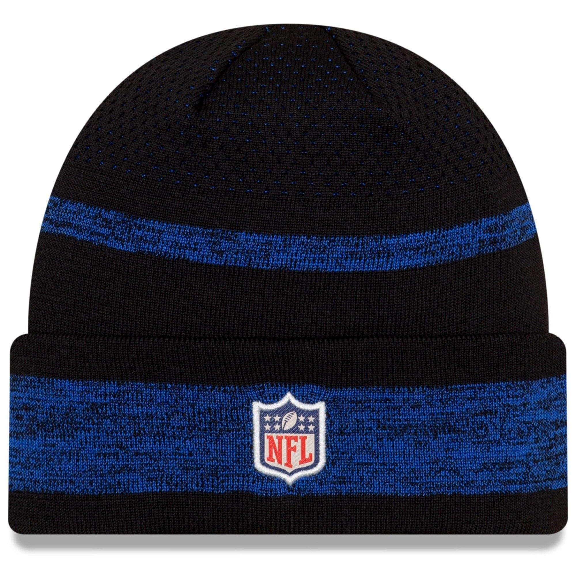 New Era Beanies Los Angeles Rams New Era NFL 2021 Sideline Performance Tech Cuff Beanie - Black
