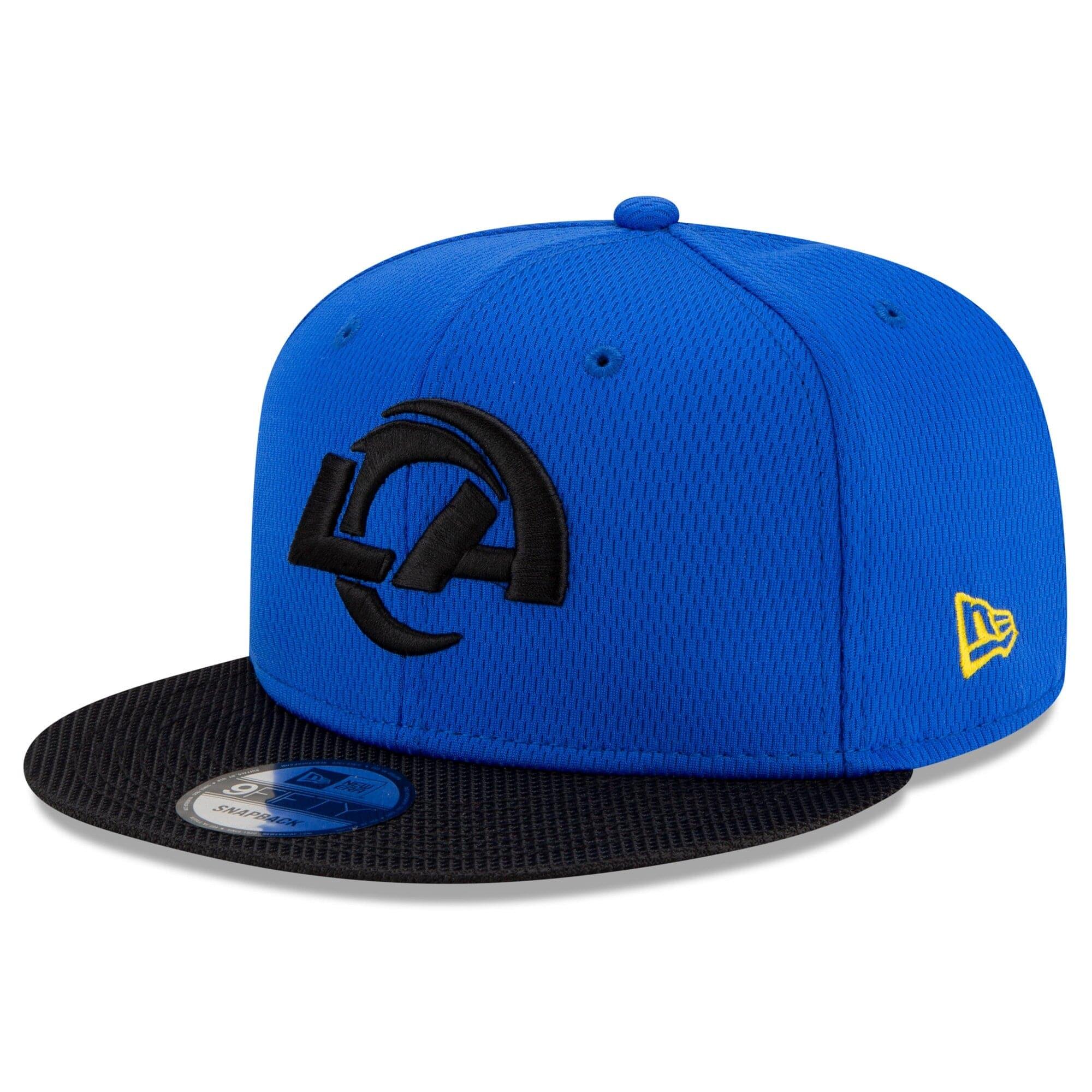New Era Caps Los Angeles Rams New Era NFL 2021 Sideline Road 9FIFTY Snapback Hat - Black