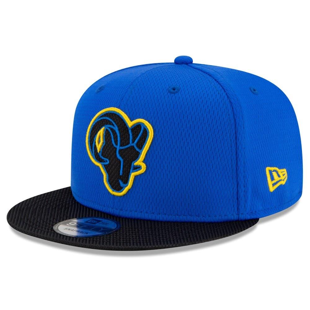 New Era Caps Los Angeles Rams New Era NFL 2021 Sideline Road ALT 9FIFTY Snapback Hat - Black