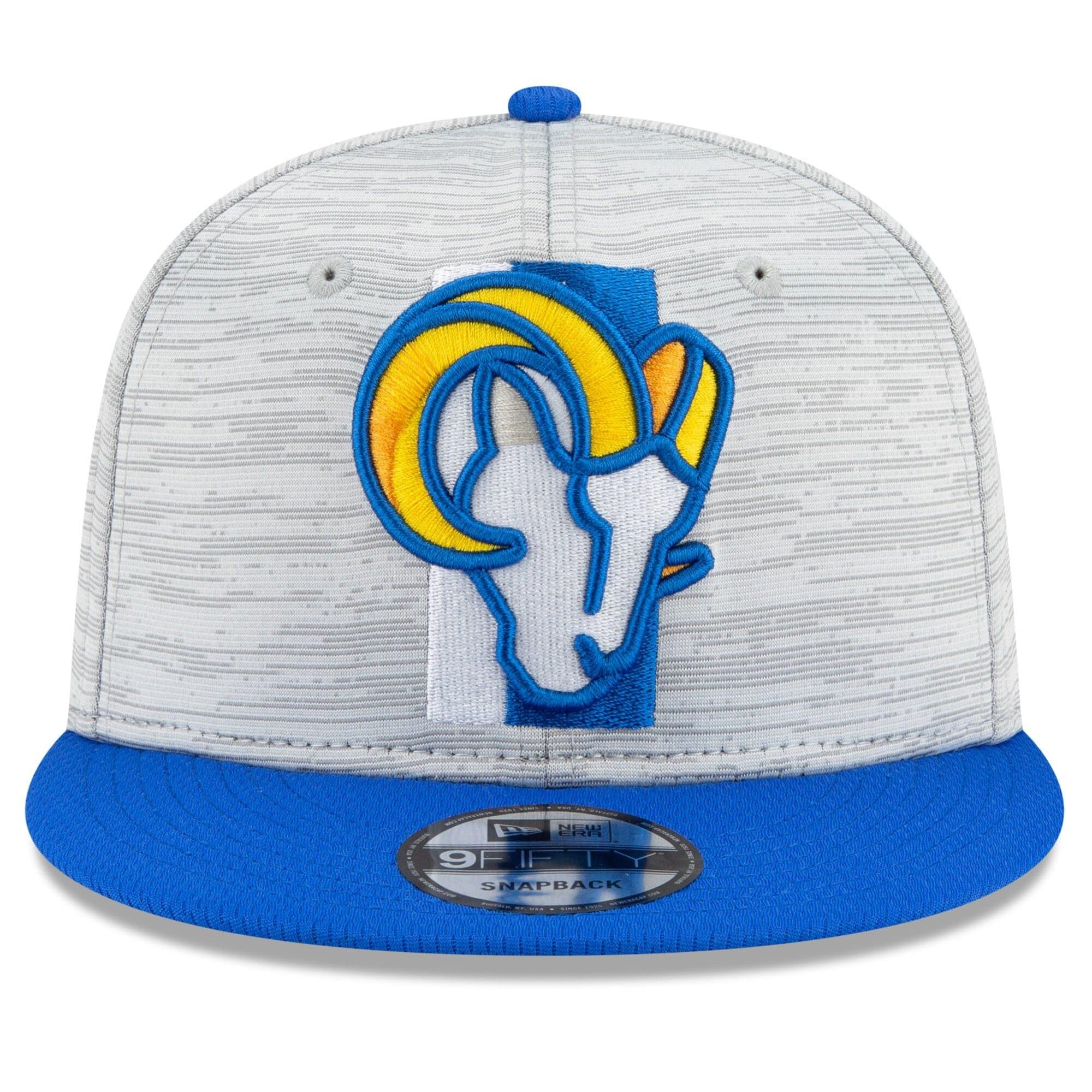 New Era Caps Los Angeles Rams New Era NFL 2021 Training Camp 9FIFTY Snapback Hat - Grey