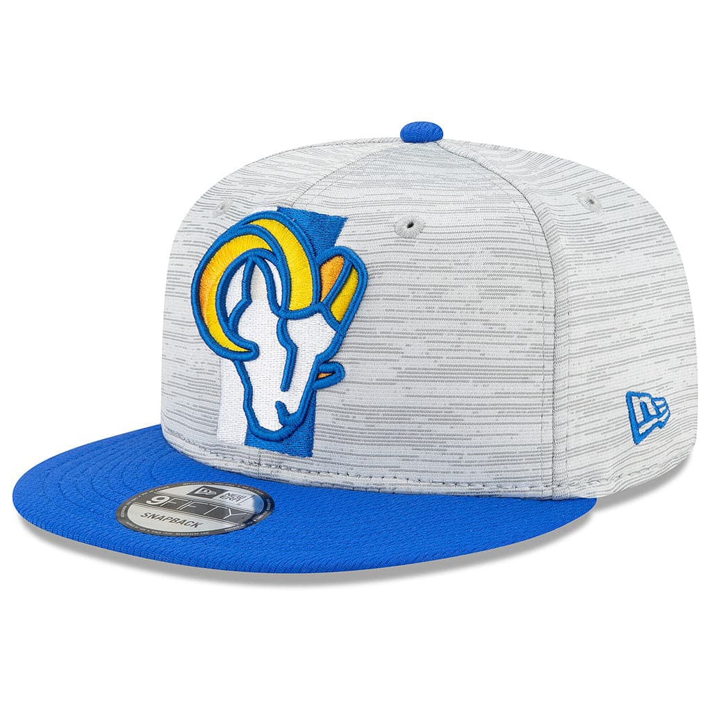 New Era Caps Los Angeles Rams New Era NFL 2021 Training Camp 9FIFTY Snapback Hat - Grey