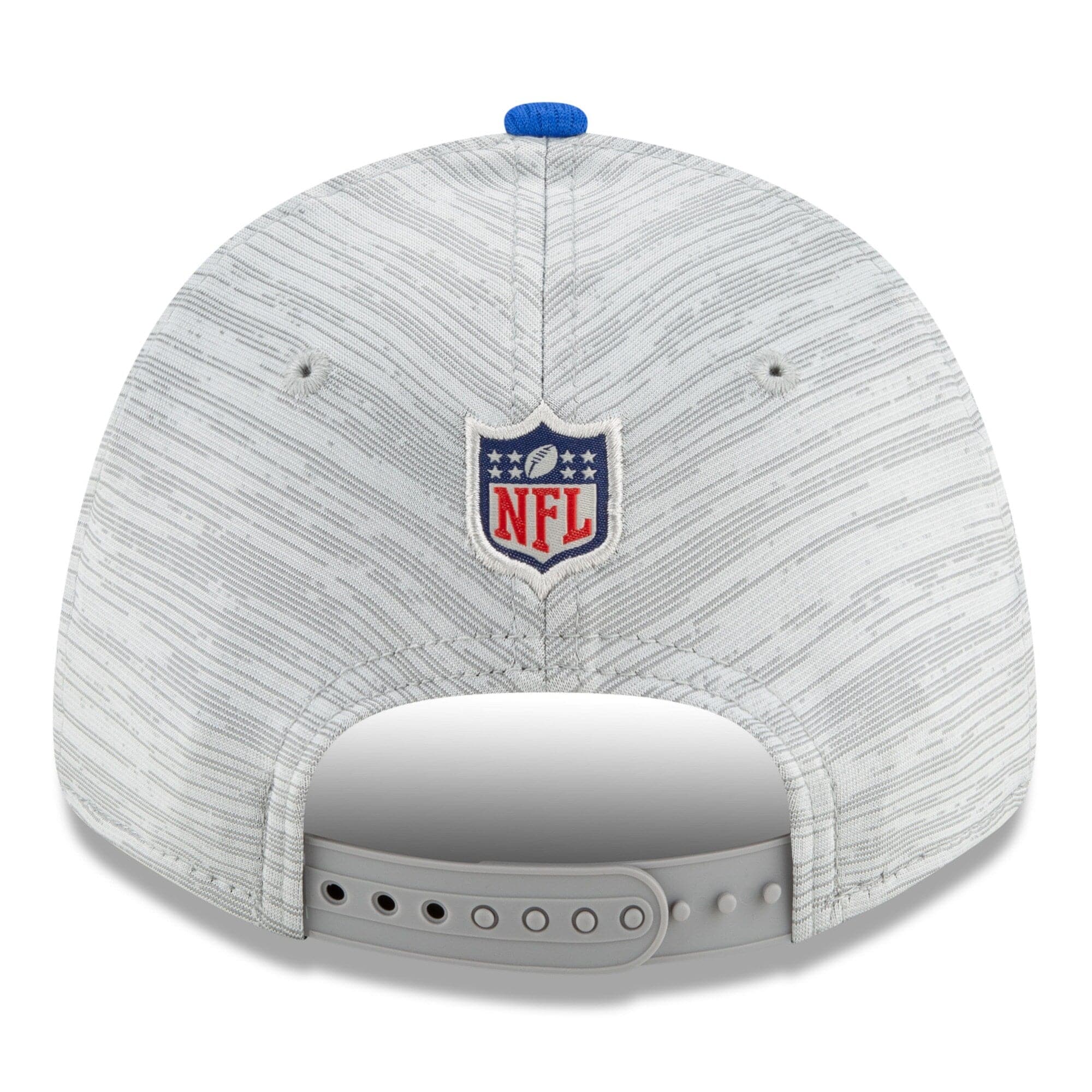 New Era Caps Los Angeles Rams New Era NFL 2021 Training Camp 9FORTY Curve Stretch Snapback Hat - Grey