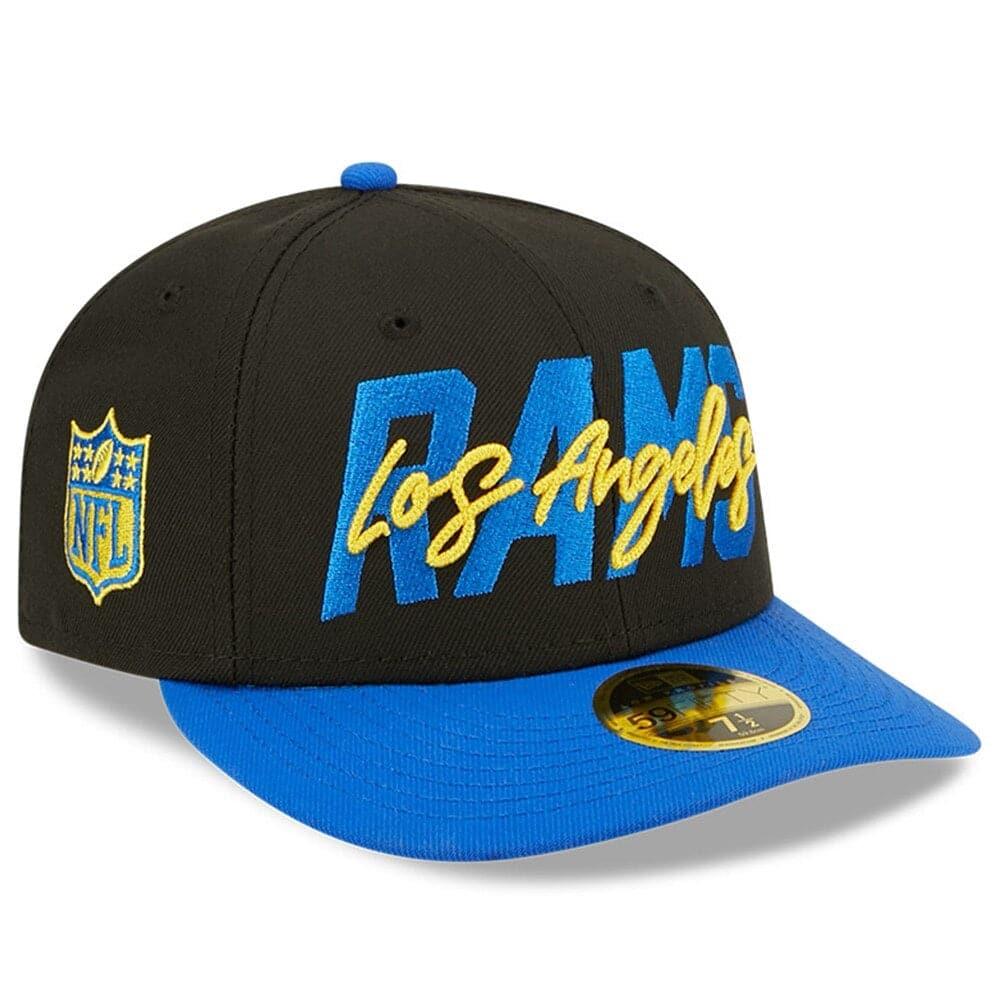 New Era Caps Los Angeles Rams New Era NFL 2022 Draft Low Profile 59FIFTY Fitted Hat - Black