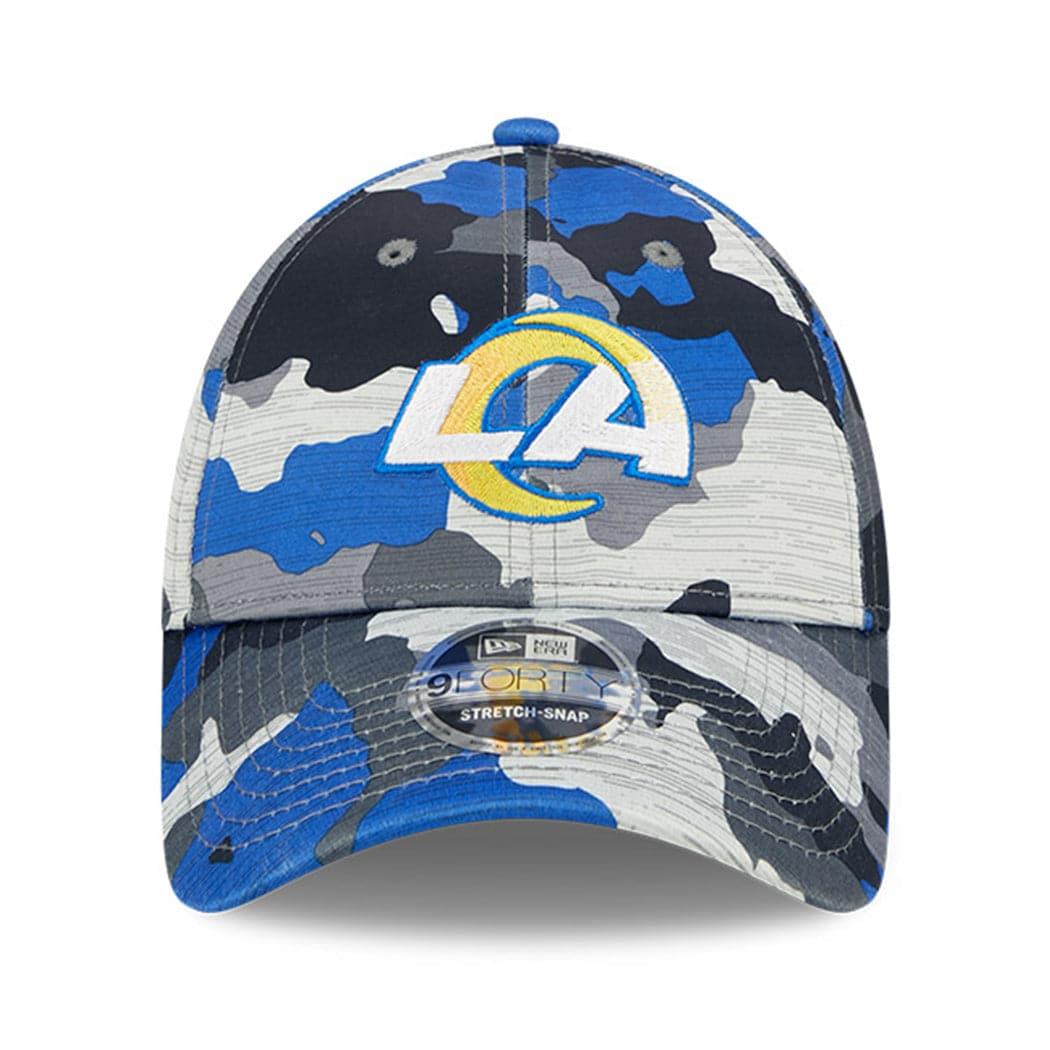 New Era Caps Los Angeles Rams New Era NFL 22 Training Camp 9FORTY Stretch Snap Hat - Camo
