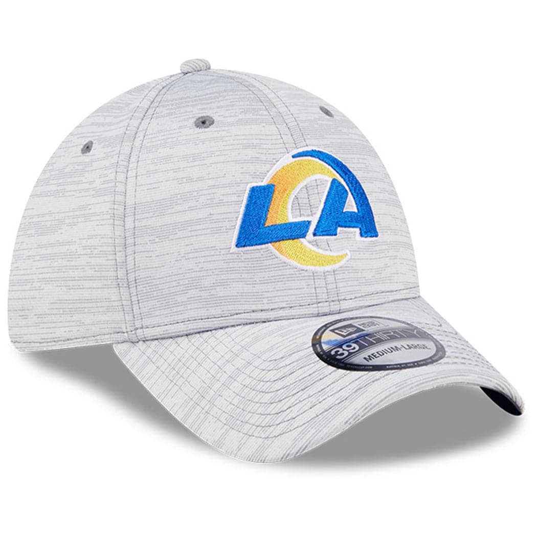 New Era Caps Los Angeles Rams New Era NFL 22 Training Camp Coach 39THIRTY Stretch Fit Hat - Grey