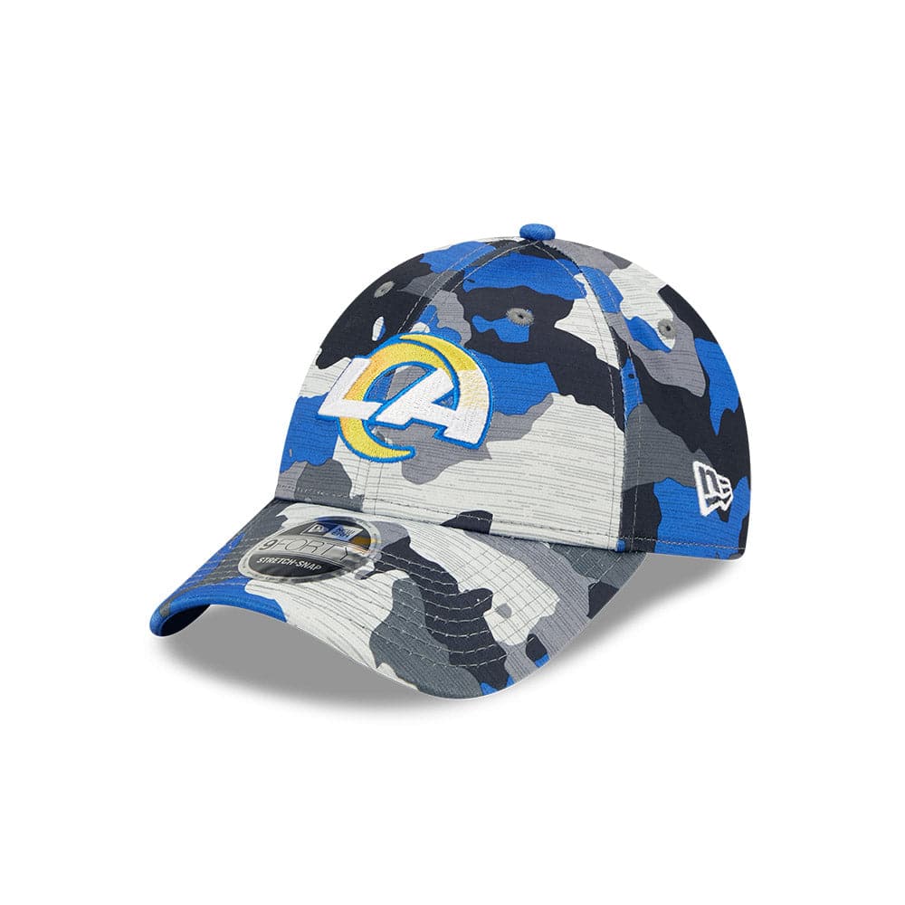 New Era Caps Youths Los Angeles Rams New Era NFL 22 Training Camp Youths 9FORTY Stretch Snap Hat - Camo