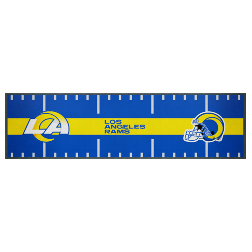 NFL Branded Accessories Los Angeles Rams NFL Team Field 90 x 25cm Bar Runner/Mat