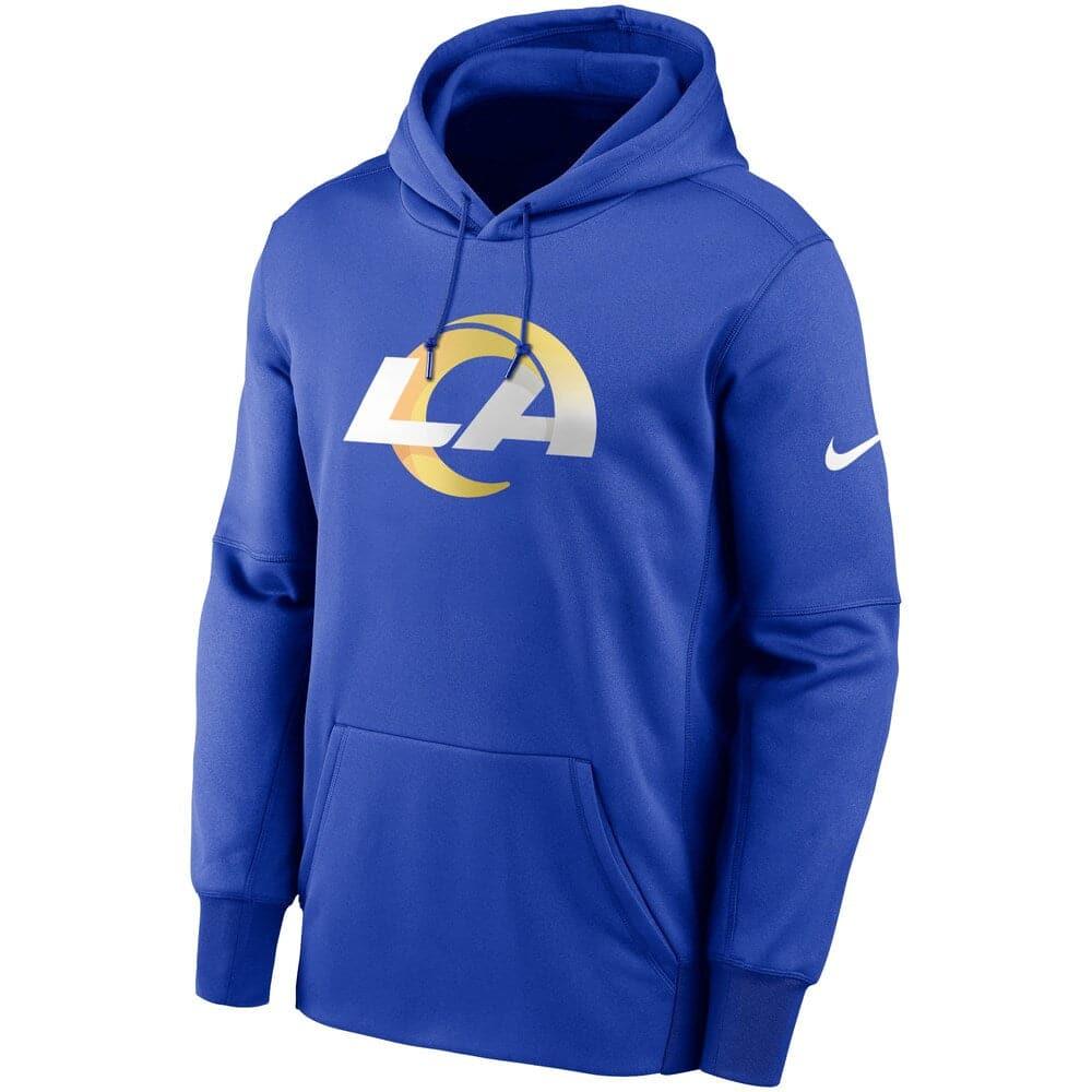 Nike Jumpers Los Angeles Rams Nike NFL Prime Logo Therma Hoodie Jumper - Blue