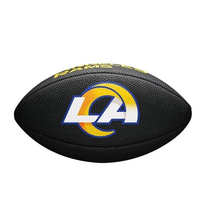Wilson Sporting Goods Balls Los Angeles Rams Wilson NFL Mini Size Team Football - Black