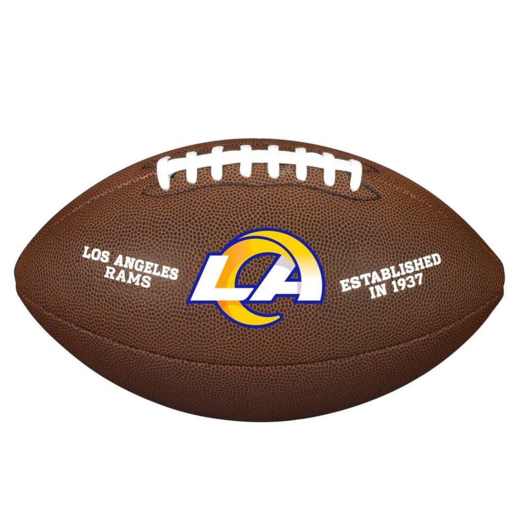 Wilson Sporting Goods Balls Los Angeles Rams Wilson NFL Team Full Size Football - Brown