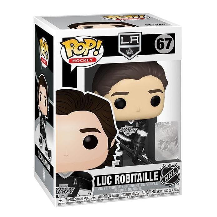 Funko Figures Luc Robitaille Los Angeles Kings Funko NHL Pop 3.75" 67 Figure - Black