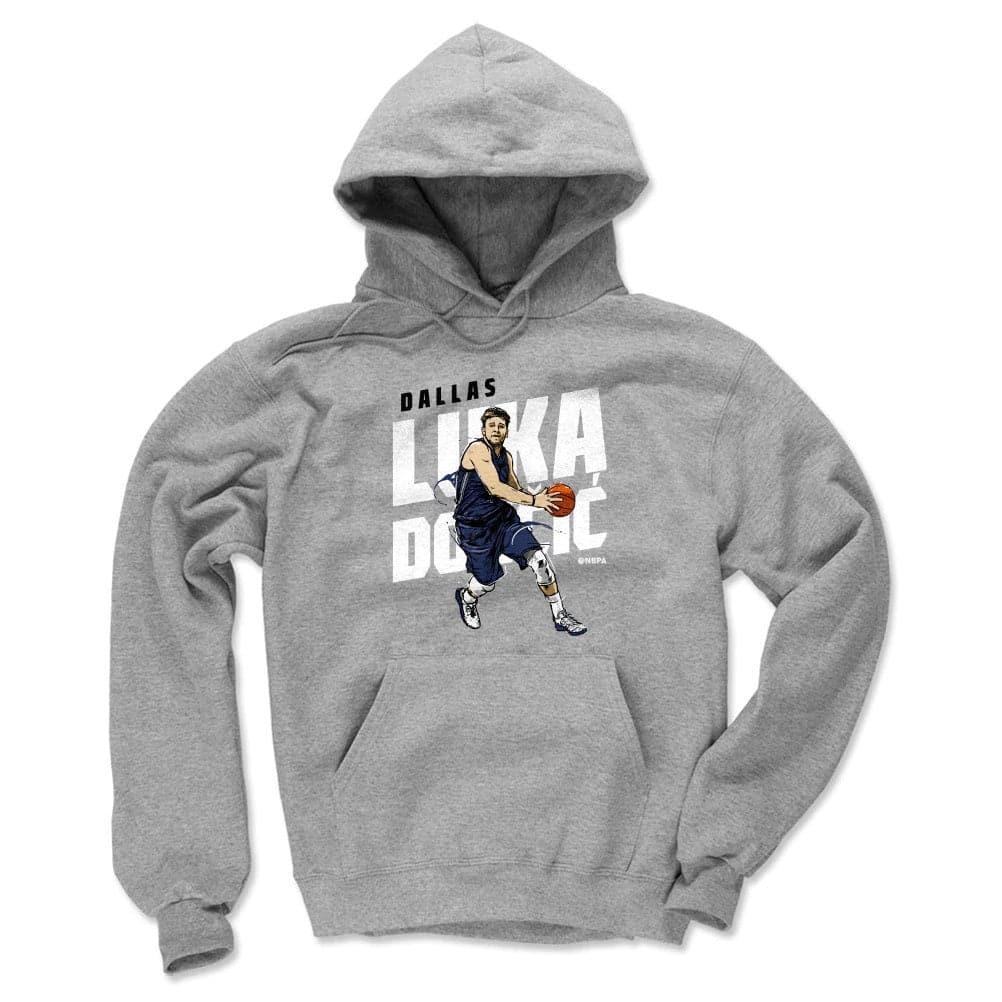 500 Level Jumpers Luka Doncic Dallas Mavericks 500 Level NBA Drive Hoodie Jumper - Grey