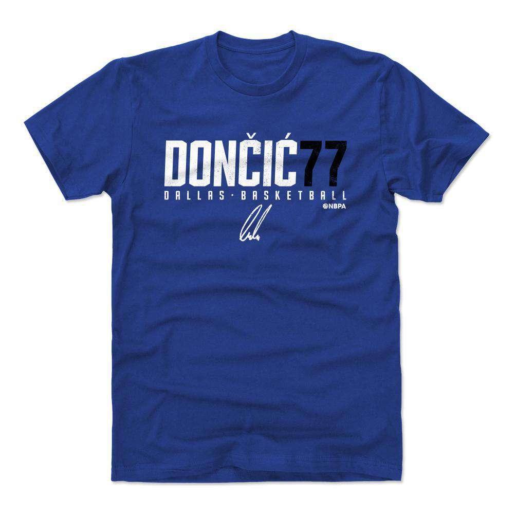 500 Level T-Shirts Luka Doncic Dallas Mavericks 500 Level NBA Name T-Shirt - Blue