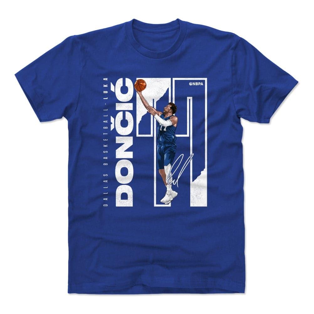 500 Level T-Shirts Luka Doncic Dallas Mavericks 500 Level NBA Stretch T-Shirt - Blue